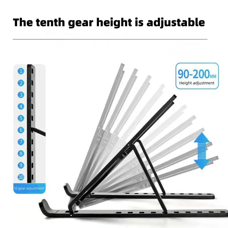 Foldable Portable Laptop Stand Adjustable Computer Monitor Holder for MacBook iPad Air Tablet Notebook Base Desk Mount