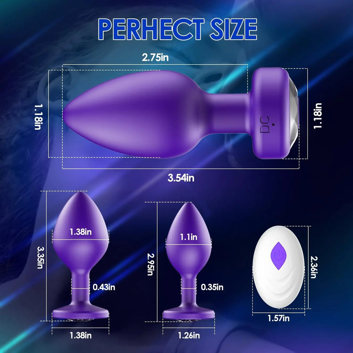 Powerful Small Anal Vibrator for Gay Wireless Remote Control 10 Frequency Vibration Prostate Massager Female Vagina Massager
