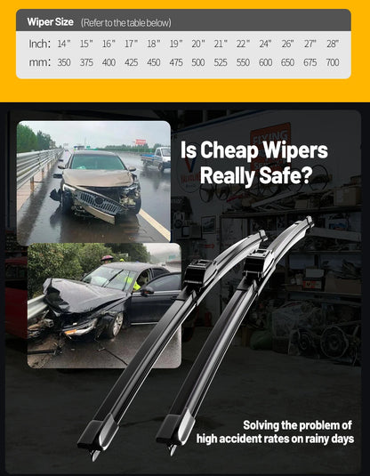 Wiper Front Wiper Blades For VW GOLF 6 Hatchback 2009 2010 2011 2012 Windshield Windscreen Front Window 24"+19" Accessories