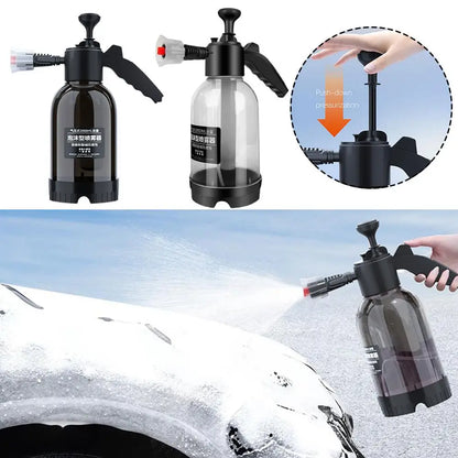 Foam Spray Sprayer Car Wash With Bottle Gun Manual Pressure Water Jet home Shampoo foam Snow watering can hand-pressed car 2L