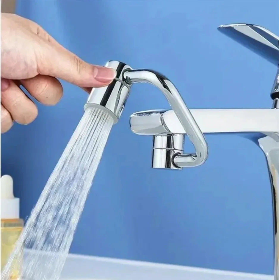 Stainless Steel 1080° Swivel Kitchen Faucet Extender Universal Splashproof Dual Mode Bathroom Sink Accessories with Adapter