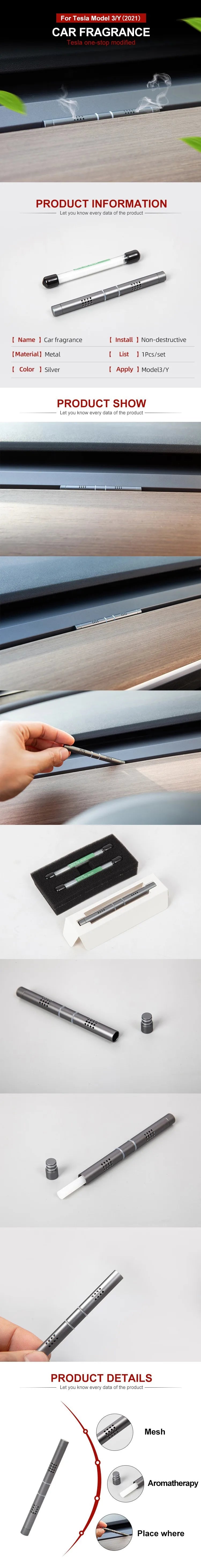 Car Air Freshener For Tesla Model 3 Y Perfume Invisible Fragrance Aromatherapy Scent Diffuser Accessories Auto Interior Parts