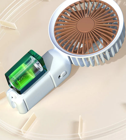 Lenovo 2026 New Handheld Fan Mini Portable Desktop Office Student Dormitory USB Charging Silent Small Electric Fan