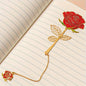 1 Piece of Exquisite Metal Rose Bookmark, Light Luxury Design Hollowed Out Bookmark, Perfect Gift for Teachers