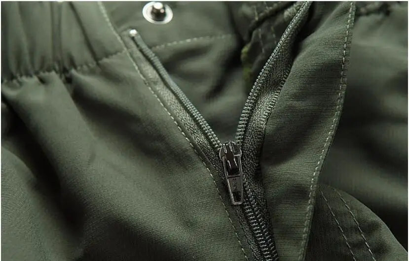Summer Detachable Quick Dry Cargo Pants Men Waterproof Active Multifunction Pockets Outdoor Long Trousers Casual Pants