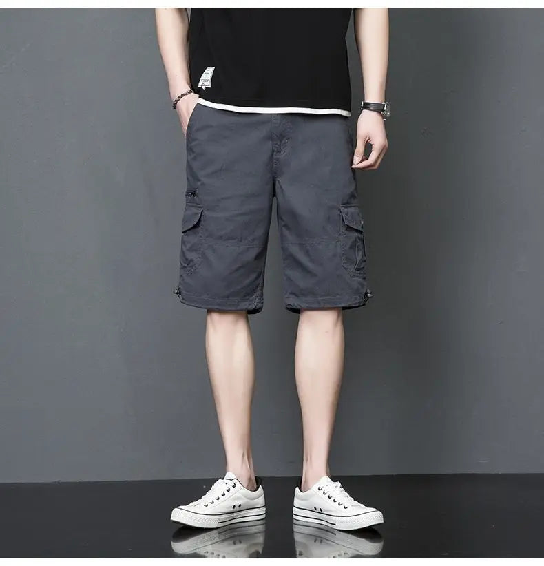 Men's Summer Military Camouflage Shorts Casual Cotton Camo Loose Cargo Shorts Male Bermuda Camuflada Plus Size 5XL