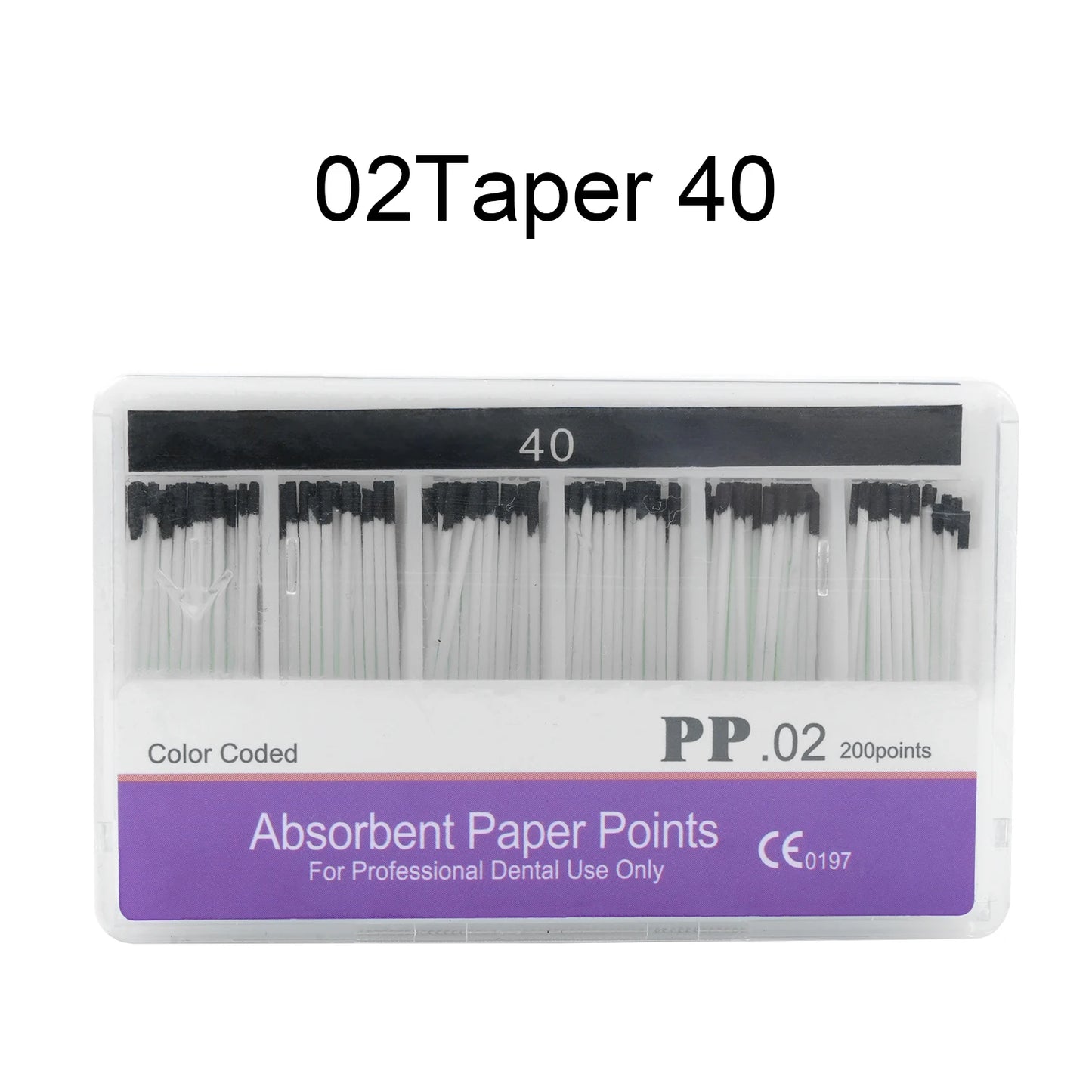WELLCK 1 Box Dental Absorbent Paper Points Sterile Mixed Sizes 02 04 06 Taper 15-40# For Dentist Use Dentistry Materials
