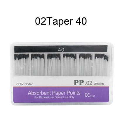 WELLCK 1 Box Dental Absorbent Paper Points Sterile Mixed Sizes 02 04 06 Taper 15-40# For Dentist Use Dentistry Materials