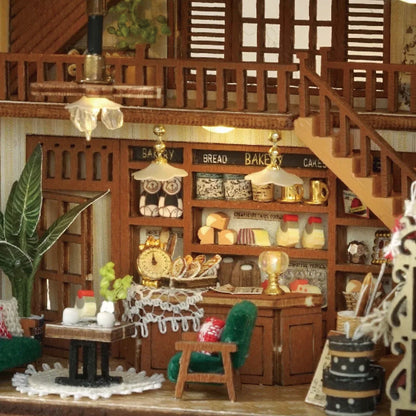 Mini Doll House DIY Small House 3D Puzzle Assembly Building Model Toys Home Bedroom Decoration With Furniture LED Lights Gifts