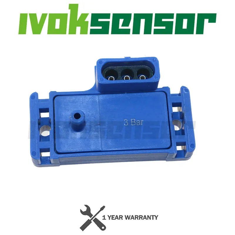 NEW For GM STYLE 3BAR Turbo Boost MAP Sensor For Electromotive Motec Megasquirt With Plug 12223861 16040749 12219935