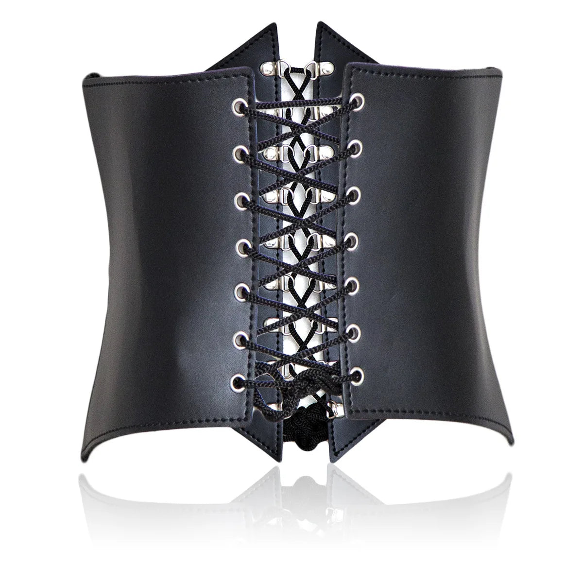 SM Slave Restraint Woman Waist Belt Couple BDSM Lace-up Waspie Corset Belts for Women Elastic Waist Belt Tied Retro Wide Belt