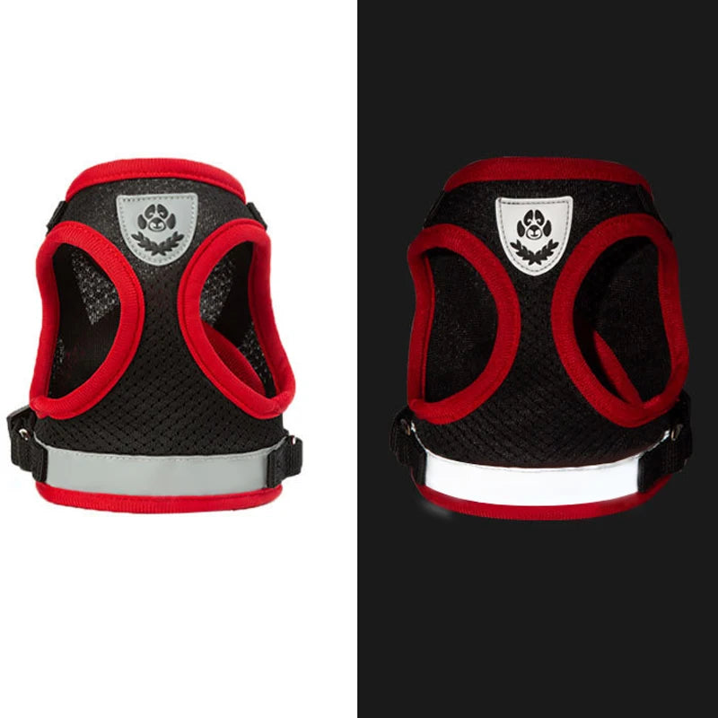 Dog Harness Vest Set for Small Medium Dog Harness Leash Puppy Cat Vest Harness Puppy Pet Kitten Leads Reflective Cats Collar