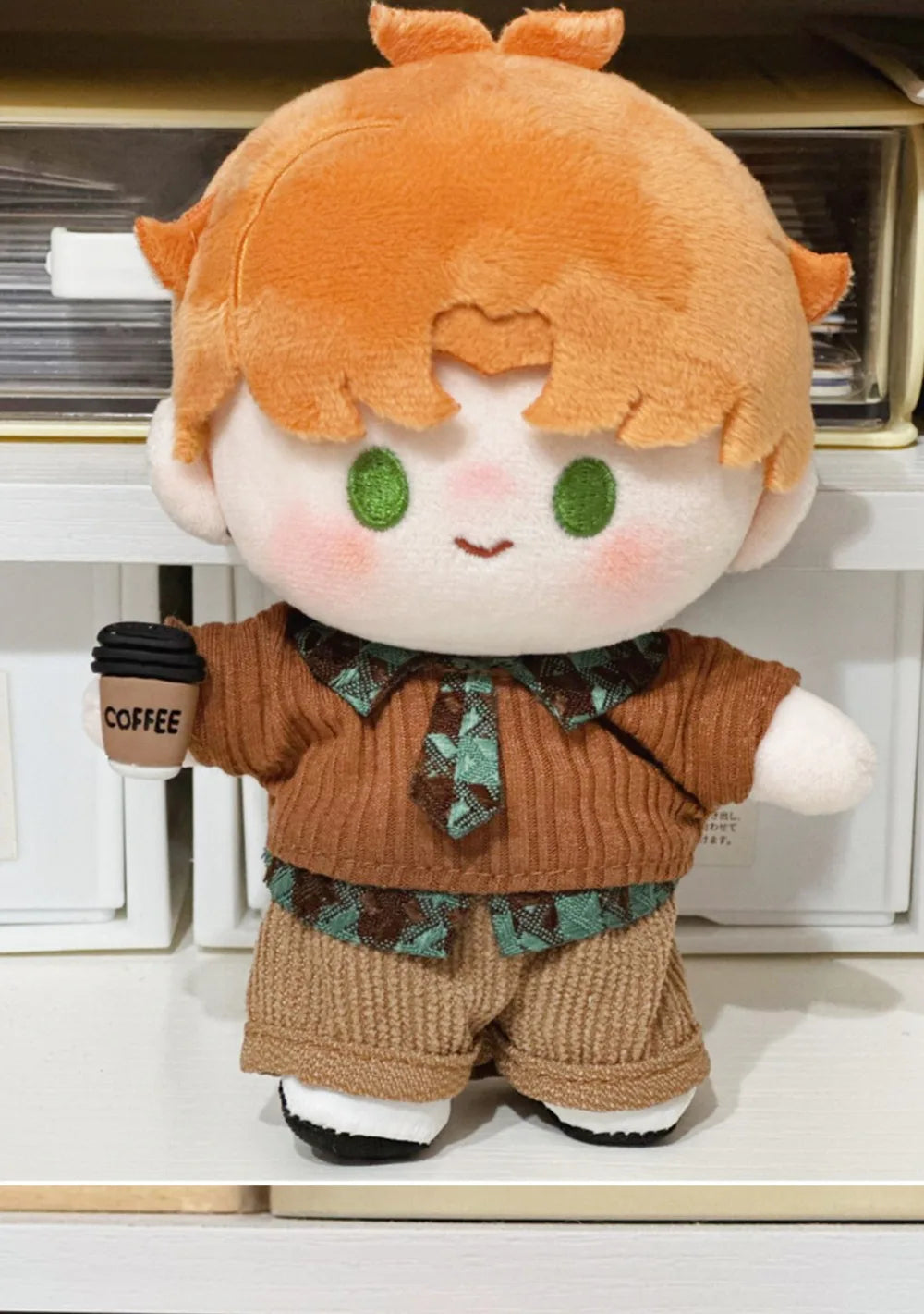 10cm Doll Clothes Blue Brown Changing Dress Game Doll Blouse Pants Suit Photo Prop Playing House Mini Shirt Necktie Pants Toy