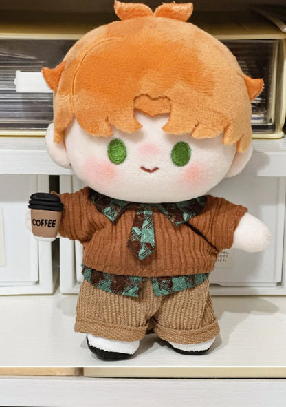 10cm Doll Clothes Blue Brown Changing Dress Game Doll Blouse Pants Suit Photo Prop Playing House Mini Shirt Necktie Pants Toy