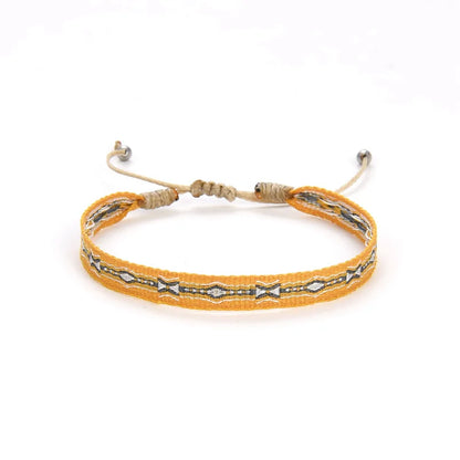 KKBEAD Wholesale Handwoven Bracelet Colombia Cloth Braided Wristband Bracelets for Women Men Gift Hippie Boho Friendship Jewelry