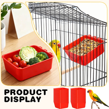5/10/20PCS Chickens Feeder Hanging Plastic Chicken Coop Feeding Drinking Bowl for Poultry Duck Goose Bird Farm Animal Supplies