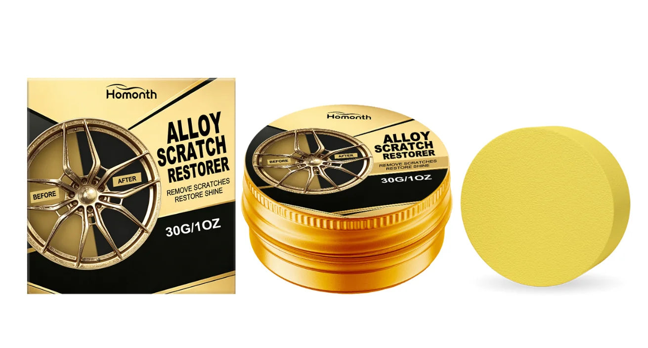 Car Wheel Rim Scratch Repair Paste Aluminum Alloy Hub Surface Restorer Auto Wheel Refinish Touch‑Up Fill Repair Dope