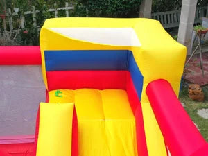 KF Bounce House with Slide Commercial Bouncy Castle for Age 8-12 Inflatable Bounce House with Blower for Outdoor Party