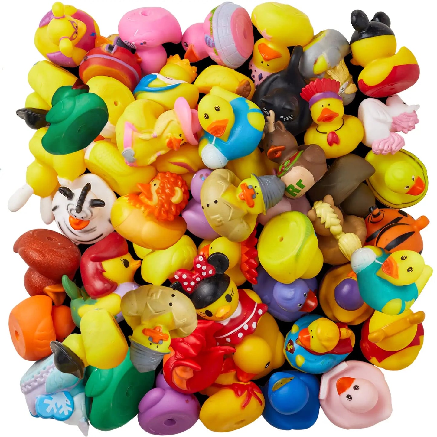 50/100/150pcs Rubber Duck for Jeeps Ducking  2" Bulk Floater Duck for Kids - Baby Bath Toy Assortment - Party Favors, Birthdays,