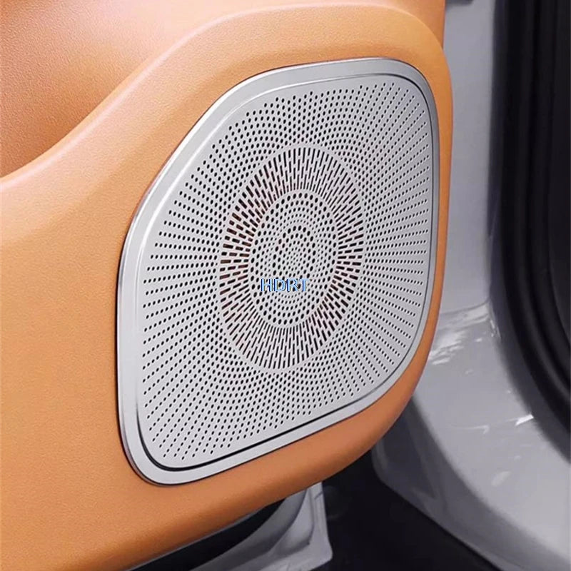 Car Styling Instrument Outlet Horn Hood Air Intake Mask Audio Trim For Leapmotor C10 2024 + Rear Trunk Speaker Cover Accessories