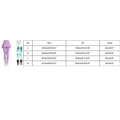 2025 Hot Sale Fitness Lenggings Female Full Length Leggings Active Skirted Capri Legging Pants Gym Clothing Tennis Fitness
