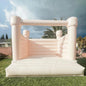 Macaron Pastel Inflatable Wedding Bounce House White Jumping Bouncer Bouncy Castle Pink Blue Peach PVC For Kids Adults Outdoor