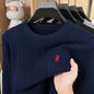 Designer Brand Pony Embroidery Fashion Sweater Men's Classic Paul Fashion Jacquard Autumn/Winter Round Neck Warm Knitted Pullove