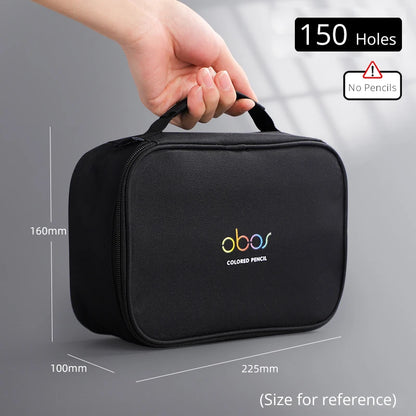 48/72/120/150/200 Holes Colored Lead Pencils Storage Bag Large Capacity Case Box Holder School Supplies Stationery Student
