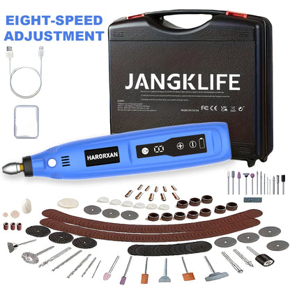 JANGKLIFE USB Cordless Rotary Tool Kit Woodworking Engraving Pen DIY For Jewelry Metal Glass Mini Wireless Drill