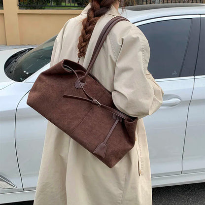 LEFTSIDE Women's PU Leather Shoulder Bag 2025 Winter New Fashion Retro Underarm Bag Luxury Brand Designer Handbags Tote Bags