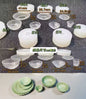 Miniature Food Play Mini Vintage Plate Fruit Plate Dinner Plate Doll House Mini Baking Baking Pan Organizer Jar Silicone Mold