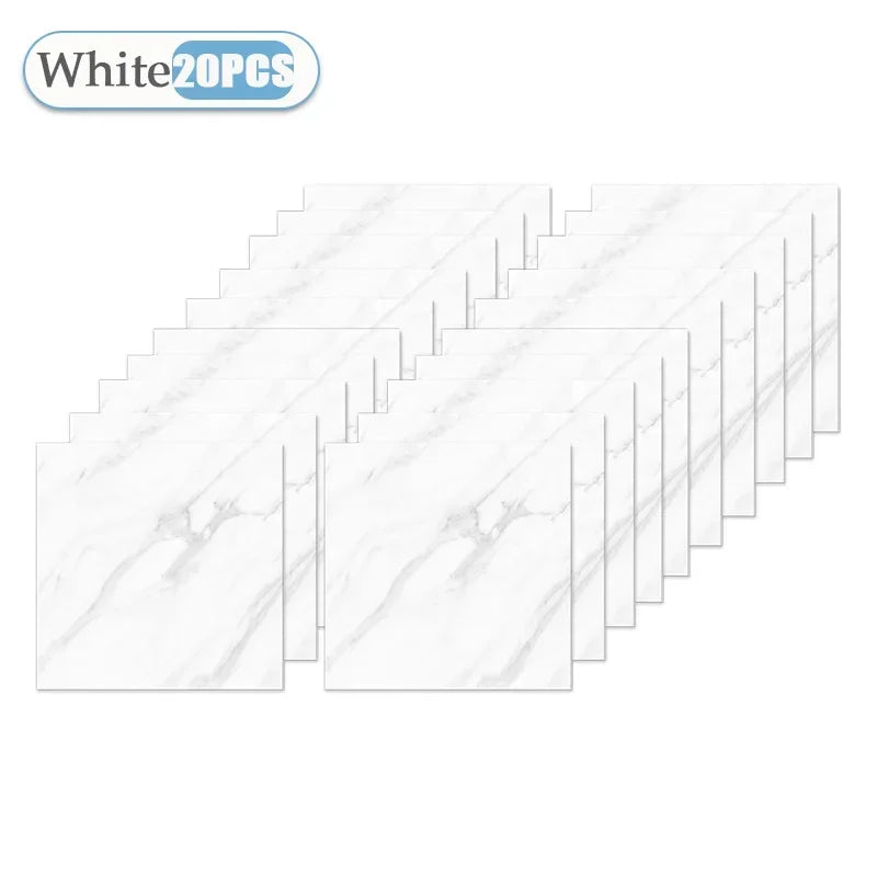10/20/40PCS 30x30cm Self Adhesive Wallpaper Waterproof Tile Stickers FloorSticker for Kitchen Bathroom Ins Style Home Decor