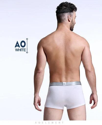 Bullet separate underwear Men's ventilated summer dry underpants Ice silk bag ice healthy boxers