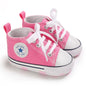 Print Star Sports Baby Canvas Classic Sneakers Newborn Baby Boys Girls First Walkers Shoes Infant Toddler Anti-slip Baby Shoes