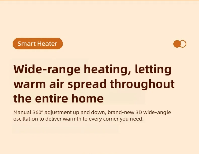 Portable desktop electric heater suitable for home and office use Mini fan heater suitable for desktop use and foot warmer