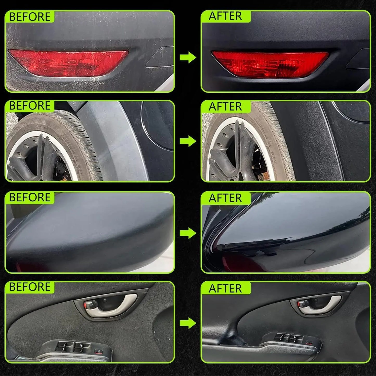 Hydroshine Ceramic Trim Restorer Car Plastic Leather Rubber Restorer Auto Polish And Repair Coating Renovator Refurbish Agent