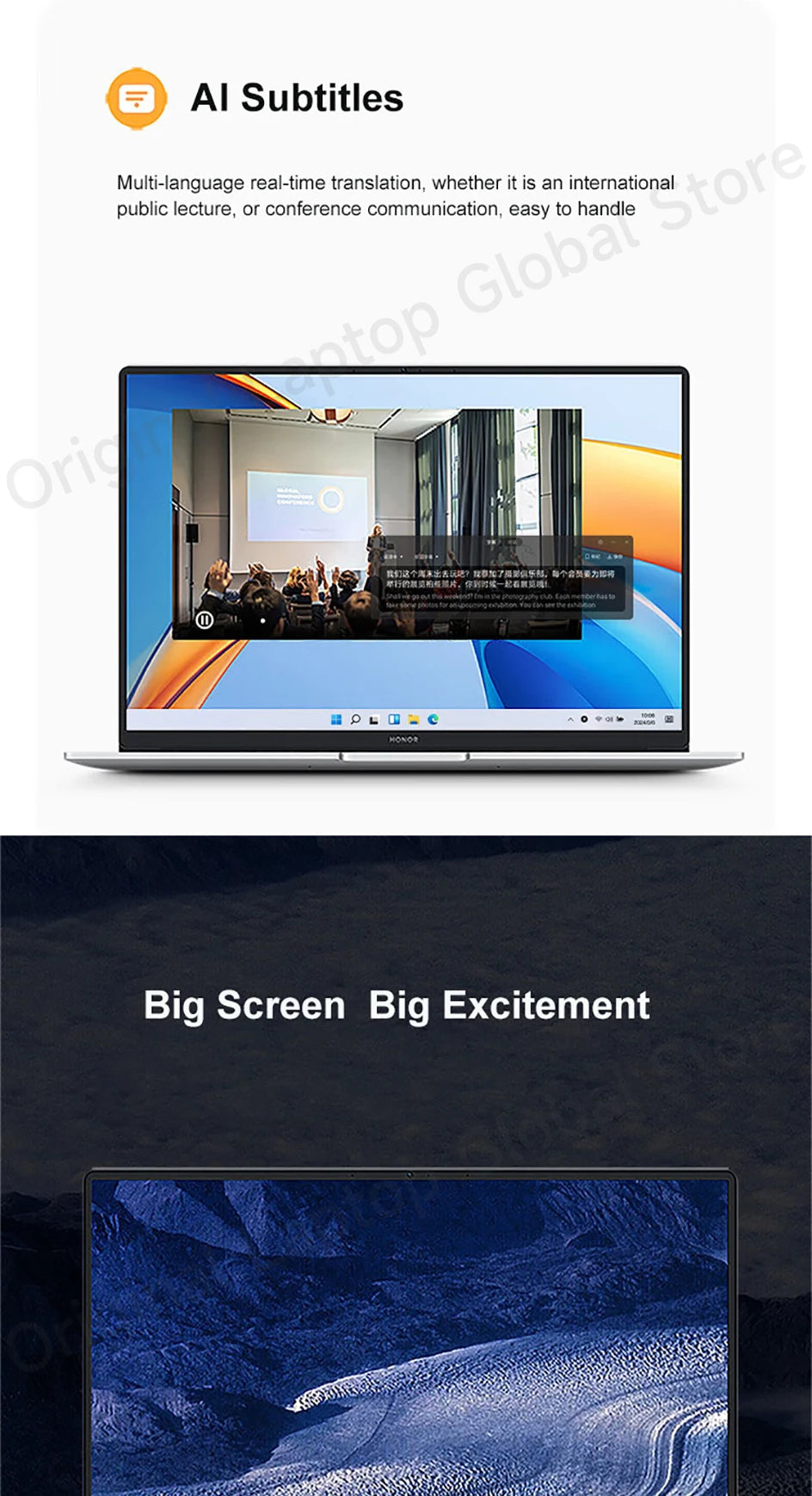 Honor Laptops X14/X16 2024 Riptide Edition R5 7640HS 16GB 512GB/1TB/2TB 60Hz IPS Screen 60Wh Ultra Large Battery Capacity Laptop
