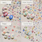 1/4pcs cute cartoon graffiti puppy party relief nail sticker dopamine  DIY  water cup  decorative nail accessory sticker