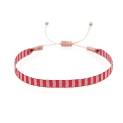 KKBEAD Wholesale Handwoven Bracelet Colombia Cloth Braided Wristband Bracelets for Women Men Gift Hippie Boho Friendship Jewelry