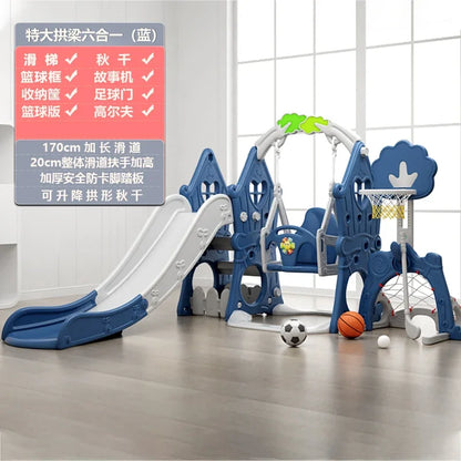 Tqh Children Slide Indoor Home Child Baby Slide and Swing Combination Baby Small Toy Family Amusement Park