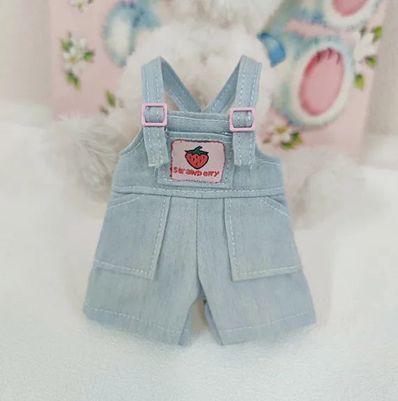 Casual Blyth Doll Clothes Rompers Plaid Pants Long Sleeve Top Suit Doll Trousers for Ymy Licca Azones Ob24 Ob27 Doll Accessories