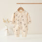 AYNIGIELL Spring Autumn 0-6 Months Baby Jumpsuit Cartoon Pattern Male and Female Infants 100%Cotton Rompers Infant Clothing