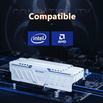 ‌GUDGA DDR4 Ram 3200MHz/3600MHz/2666MHz 8GB/16GB/32GB 288-Pin DIMM Desktop Memory with Aluminum Heatsink