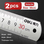 DELI Metal Ruler Precison Clear Marking Craft Wood Working Draft Measure Tool