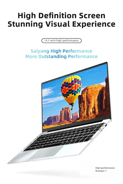 Intel Core I7 9850H Atom A3950 Windows 11 Pro Laptop Gamer SSD 1TB RAM 16GB Portable Laptops Computer Gaming 14.1' Notebook PC