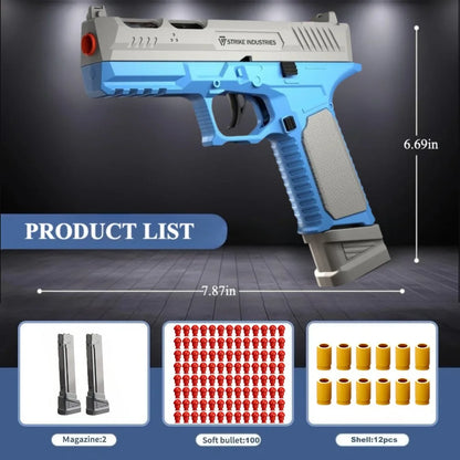 SIG17 Throwing Shell Soft Bullet Toy Gun with Blowback Outdoor Sports CS Game Pistol Launcher Model Birthday Gift