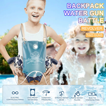 Backpack Electric water gun,Full-Automatic Shooting Water Gun Toys for male Summer Outdoor Beach High-capacity Guns Game Gifts