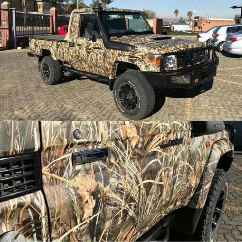Premium Shadow Grass Blades Camouflage Vinyl Wrap Film Roll DIY Self Adhesive Decal Sticker Automotive Car Wrapping Foil