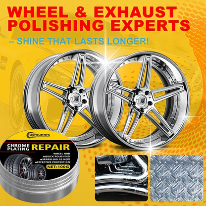 100g Universal Alloy Wheel Repair Kit, Rim Scratch and Wear Repair Paste with Oxidation Protection and Polishing Cream