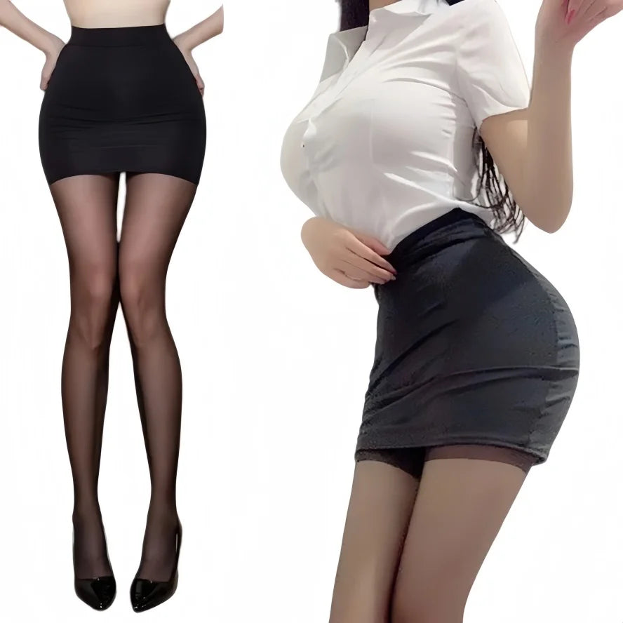 2026 NEW High Waist Sexy Casual Black White Bodycon Pencil Mini Skirts Wrap Hip Silk Short Skirt for Women Night Club Wear Summe